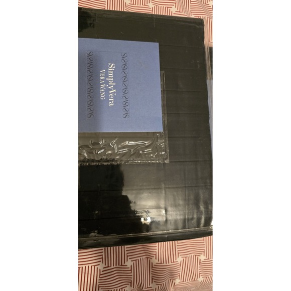 Simply Vera Wang Tea Garden Euro Sham Black Pair , ,26 x 26 Bedding Home - Picture 3 of 8